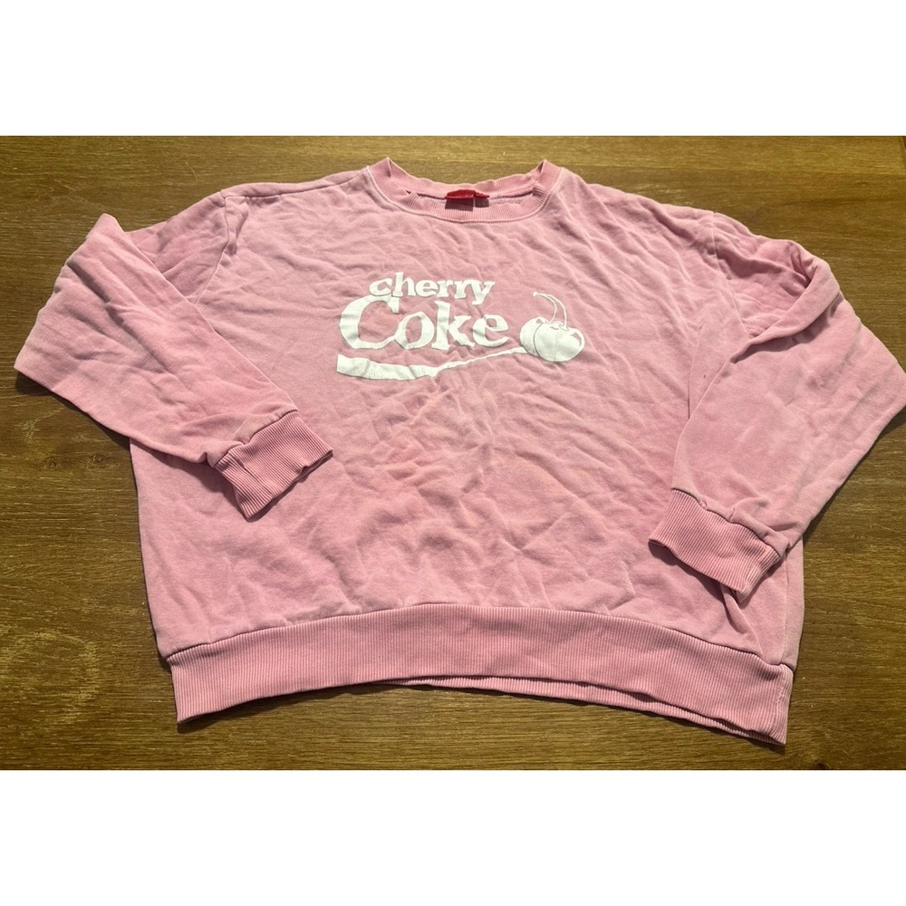 Vintage pink Coke a Cola sweatshirt Rare Vintage Size Medium Crewneck Coke